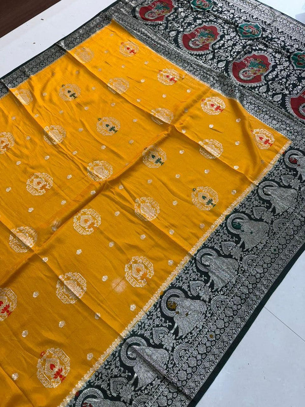 Viscose Georgette Saree with Jacquard Rich Pallu & Blouse image 12
