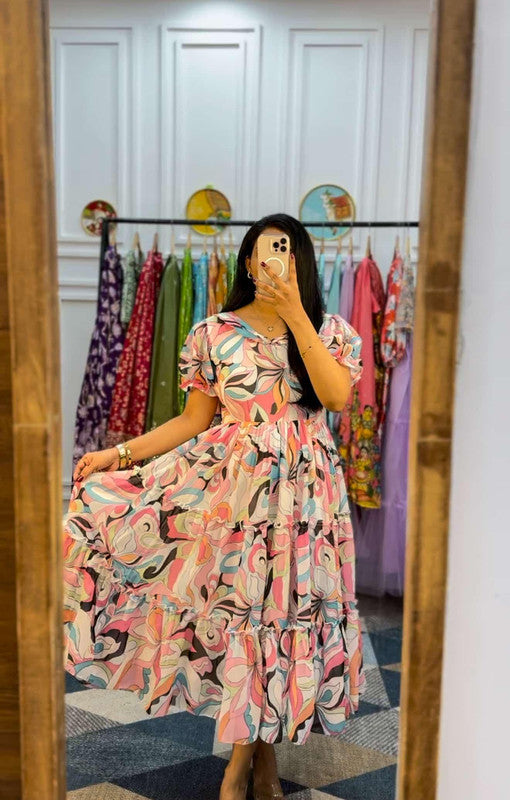 Women's Elegant Georgette Maxi Dress image 1
