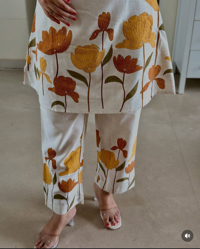 Women's Cotton Flex Cord Set with Kantha Work image 8